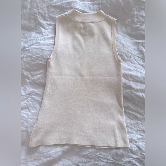 Pretty Lavish Nova Knitted Top Beige Small - Picture 5 of 8